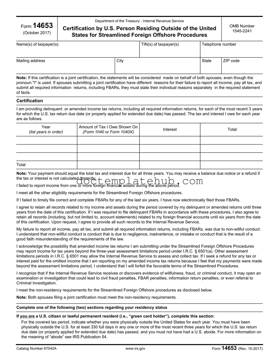 Fill Your 14653 Form