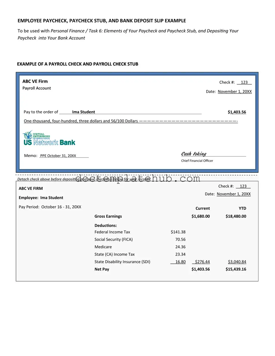 Fill Your Payroll Check Form