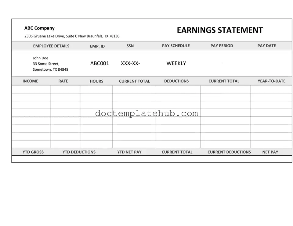 Fill Your Independent Contractor Pay Stub Form