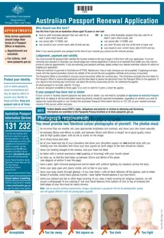 Fill Your Australian Passport Renewal Form