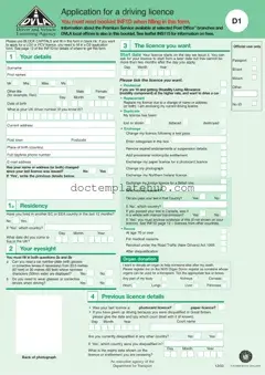 Fill Your D1 Dvla Form