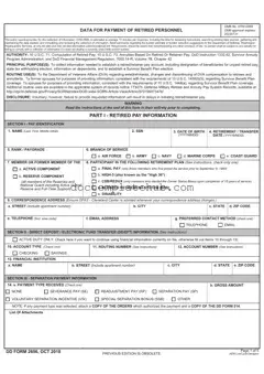 Fill Your DD 2656 Form