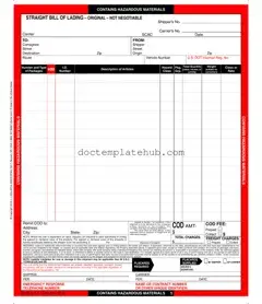 Fill Your Hazard Bill Of Ladden Form