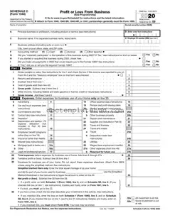 Fill Your IRS Schedule C 1040 Form