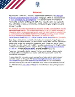 Fill Your IRS W-3 Form