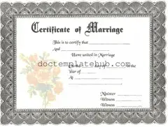 Fill Your Marriage Certificate Form