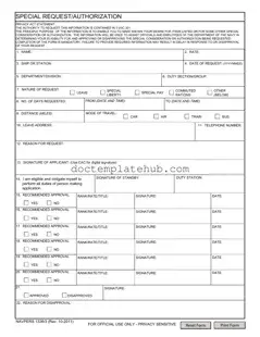 Fill Your Navpers 1336 3 Form