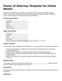 Official Power of Attorney Form