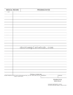 Fill Your Progress Notes Form