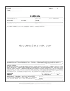 Fill Your Construction proposal form Form