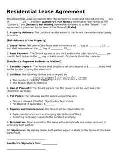 Official Lease Agreement Form