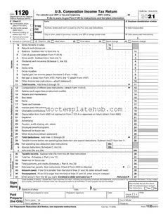 Fill Your IRS 1120 Form