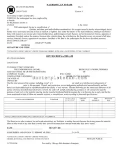Fill Your Chicago Title Waiver Format Form