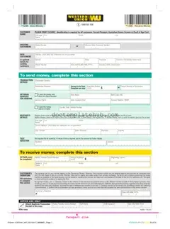 Fill Your Western Union Form