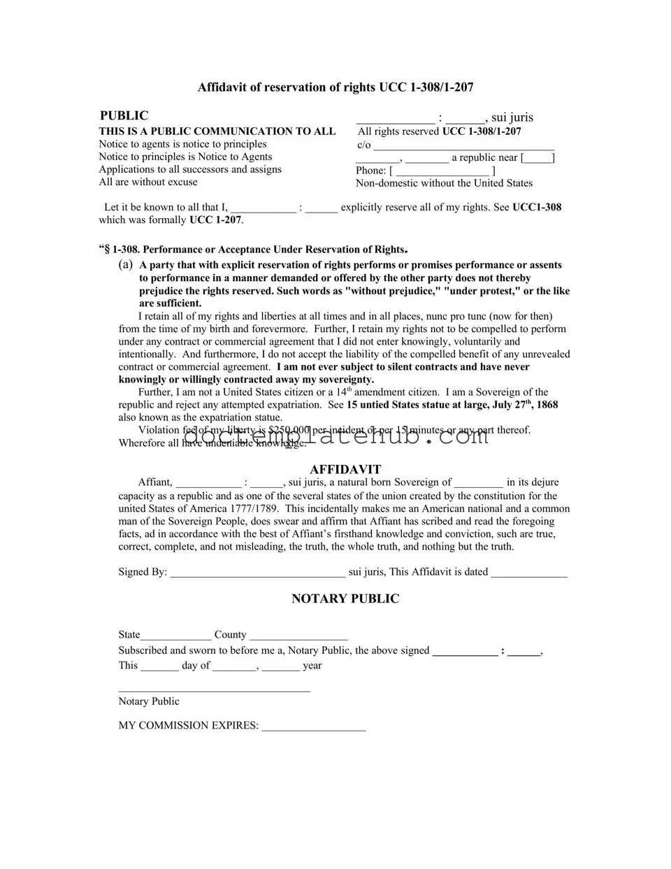 Fill Your Ucc 1 308 Form